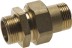 Соединитель GENERAL FITTINGS прямой с накидной гайкой, латунь, ш/ш, 3/4&quot; 51037-S/S-3/4 купить в Надыме