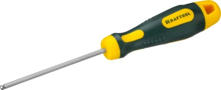 Отвертка KRAFTOOL, Cr-Mo-V сталь, двухкомпонентная противоскользящая рукоятка, HEX, №3x75мм 250075-3-075 купить в Надыме