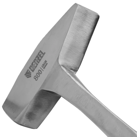 Молоток слесарный 800 г Denzel 10405, цельнометаллический, двухкомпонентная рукоятка купить в Надыме