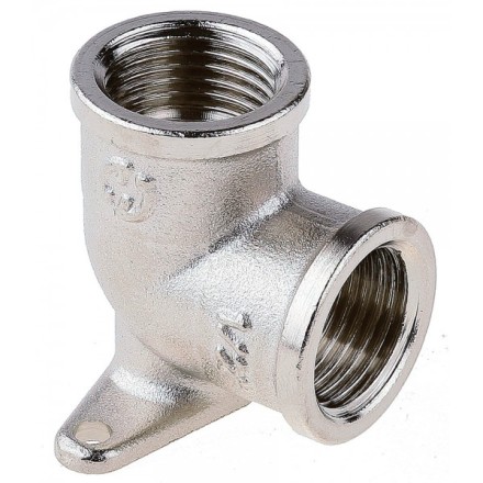 Уголок GENERAL FITTINGS с креплением к стене в двух точках, никелированная латунь, г/г, 1/2&quot; 51075-G/G-1/2 купить в Надыме