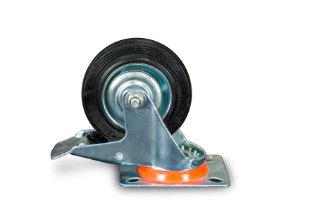 Колесо поворотное резина SCb 42 100 мм с тормозом (Y) 1022088 купить в Надыме