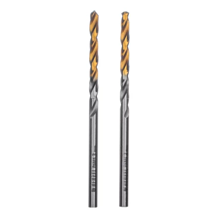 Сверло спиральное по металлу 3 x 60 мм, Р6М5, Golden Tip , 2шт. Denzel 718225 купить в Надыме