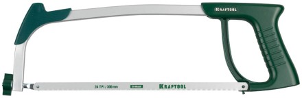 Ножовка по металлу, KRAFTOOL 15811, металлическая рукоятка, натяжение 120 кг, 300 мм 15811 купить в Надыме