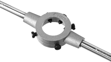 Плашкодержатель, ЗУБР Мастер 28142-38, с центровочными и прижимными винтами, 38х14мм для М12 - М14, L - 315мм 28142-38_z01 купить в Надыме