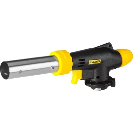 Газовая горелка "ProTerm" на баллон, STAYER "PROFESSIONAL" 55580, с пьезоподжигом, регулировка пламени, цанговое соединение, 1300С 55580 купить в Надыме