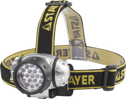 Фонарь STAYER &quot;STANDARD&quot; налобный светодиодный, 19LED, 4 режима, 3ААА 56570 купить в Надыме
