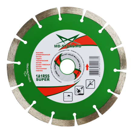 Диск алмазный по бетону 1A1RSS Super MD-STARS 400*3,5*10*28T*25,4 mm купить в Надыме