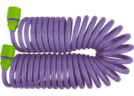 Шланг спиральный,  7,5 м  х  10 мм, пластм. фурнитура (адаптер 3/4"+ разбрызгиватель)  PALISAD 67412 купить в Надыме