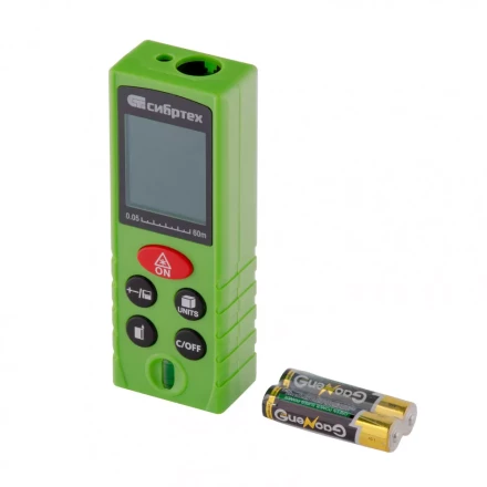 Лазерный дальномер Сибртех PM-60 с пузырьковым уровнем 38011 купить в Надыме