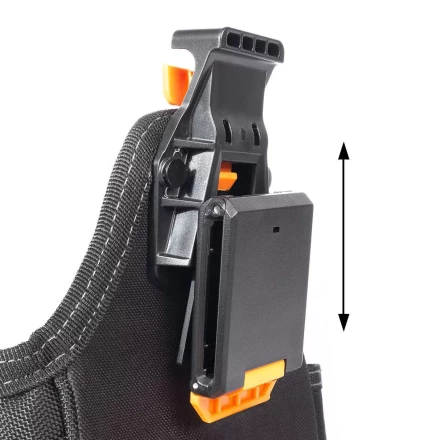 Быстросъемная поясная сумка модульного типа на клипсе с клапаном на липучке КВТ СМ-09 (91982) купить в Надыме