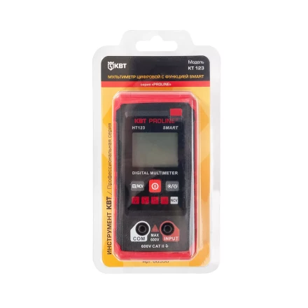 Мультиметр цифровой компактный КВТ SMART KT 123 с автоматическим выбором режимов и пределов измерений (88550) купить в Надыме
