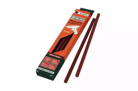 Стержень клеевой 7х200мм ЭНКОР 024 10шт красный 505024 купить в Надыме