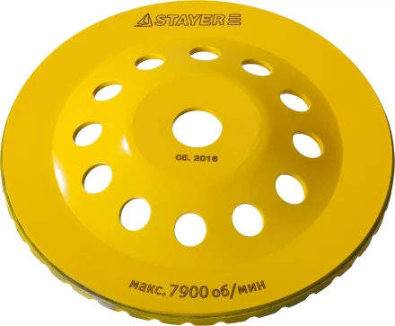 Чашка STAYER &quot;PROFESSIONAL&quot; алмазная сегментированная, высота 22,2мм, 180мм 33380-180 купить в Надыме