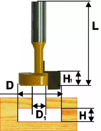 Фреза паз. конструкционная ф95мм Т-обр хв. 8мм 46100 купить в Надыме