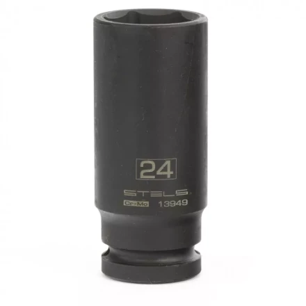 Головка ударная удлиненная шестигранная 24 мм 1/2" CrMo Stels 13949 купить в Надыме