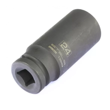Головка ударная удлиненная шестигранная 24 мм 1/2" CrMo Stels 13949 купить в Надыме