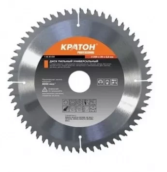 Диск пильный по дереву Кратон PROFESSIONAL O450 х 50 х 3,8 мм 40Т 1 06 03 024 купить в Надыме