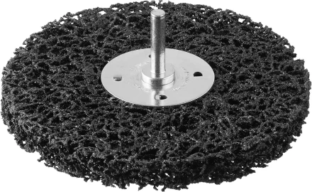 ЗУБР "ПРОФЕССИОНАЛ". Щетка дисковая для дрели, нейлоновая проволока с абразивным покрытием, с открытой агрессивной структурой, 125мм 35162-125_z01 купить в Надыме