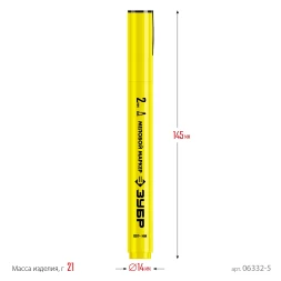 ЗУБР ММ-400 желтый, 2 мм меловой маркер (06332-5)