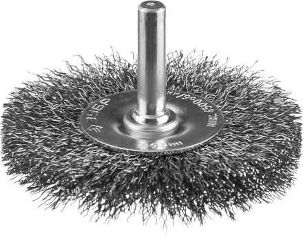ЗУБР "ПРОФЕССИОНАЛ". Щетка дисковая для дрели, витая стальная проволока 0,3мм, 63мм 35198-063_z02 купить в Надыме