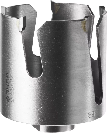 Коронка ЗУБР "ПРОФИ" "ПРОУНИВЕРСАЛ", твердосплав резцы, бетон, кирпич, керам, цв мет, гипсокарт, пласт, дерево, d=68мм 29514-68 купить в Надыме