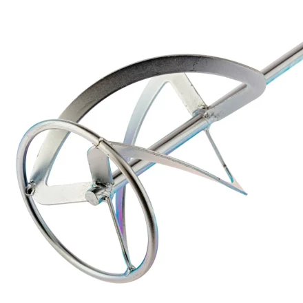 Насадка для миксера, для тяжелых растворов Сибртех, 160 х 590 мм, оцинкованная, хвостовик резьба М14, 848967 купить в Надыме