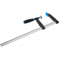 Струбцина ЗУБР "ПРОФЕССИОНАЛ", тип "F", двухкомпонентная ручка, стальная закаленная рейка, 120х500мм 32155-120-500