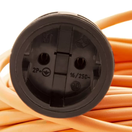 Удлинитель-шнур силовой 30 м Сибртех 95833, 16А, тип УХ16, ПВС, усиленный, 1 розетка без заземления купить в Надыме