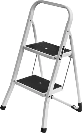 Лестница-стремянка СИБИН стальная c широкими ступенями, 2 ступени 38807-02 купить в Надыме