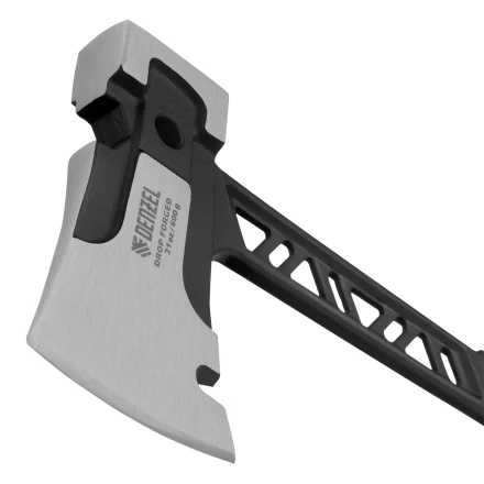 Топор цельнокованый 600 г Denzel 21499, двухкомпонентная обрезиненная рукоятка купить в Надыме