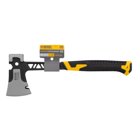 Топор цельнокованый 600 г Denzel 21499, двухкомпонентная обрезиненная рукоятка купить в Надыме