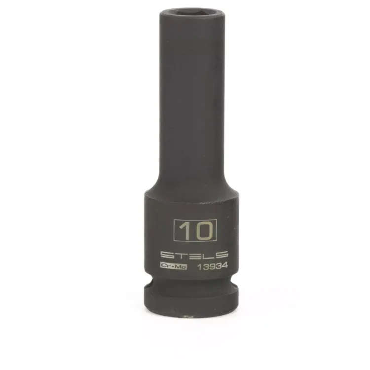 Головка ударная удлиненная шестигранная 10 мм 1/2" CrMo  Stels 13934 купить в Надыме