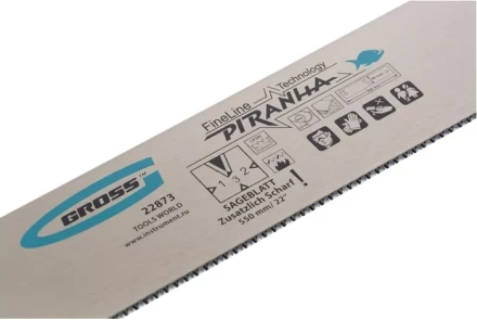 Пильное полотно для прецизионного стусла "PIRANHA" 550 мм зуб 3D каленый зуб 18 TPI GROSS 22873 купить в Надыме