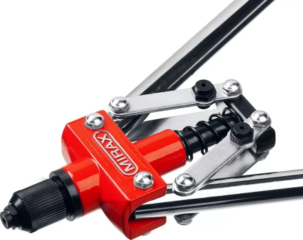 Заклепочник двуручный, DEXX 31034, заклёпки из Al и стали, регулят усил вытяг, d=2,4/3,2/4,8мм 31034 купить в Надыме