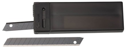 Лезвие OLFA сегментированные BLACK MAX, 9х80х0,38мм, 13 сегментов, 10шт OL-ABB-10B купить в Надыме