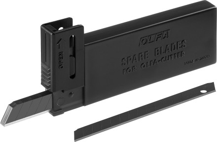 Лезвие OLFA сегментированные BLACK MAX, 9х80х0,38мм, 13 сегментов, 10шт OL-ABB-10B купить в Надыме