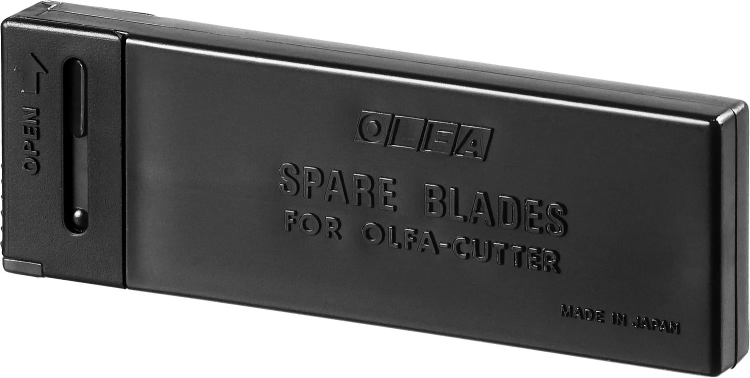 Лезвие OLFA сегментированные BLACK MAX, 9х80х0,38мм, 13 сегментов, 10шт OL-ABB-10B купить в Надыме