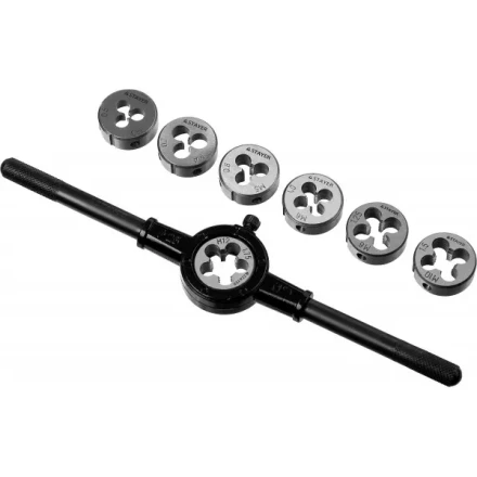 Набор плашек STAYER "MASTER", плашкодержатель 1шт, плашки 7шт, 8 предметов 28015-H8_z01 купить в Надыме