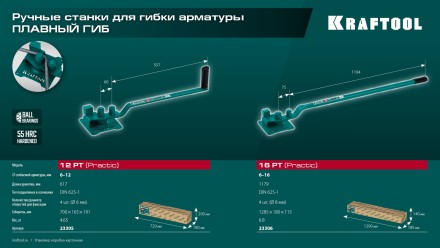 Ручной станок для гибки арматуры 23306 купить в Надыме