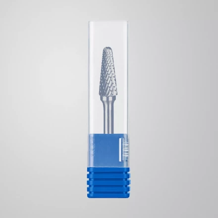 Зубр Твердосплавная борфреза L - конус с закругленным углом 28°, 10 х 25 мм, радиус 2.2 мм (28810-10-25) купить в Надыме