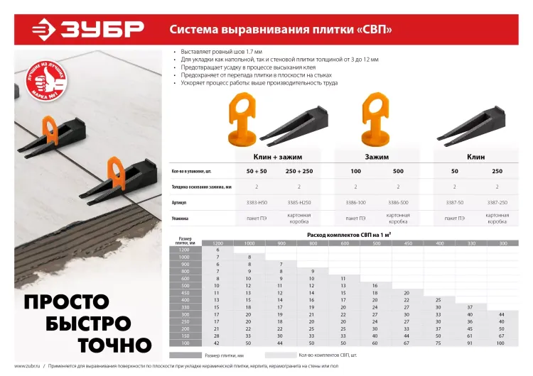 Система выравнивания плитки комплект серия МАСТЕР купить в Надыме