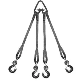 Строп текстильный четырехветвевой 4СТ 8 т  L=4 м  SF6 75 мм Звено РТ- 3 купить в Надыме