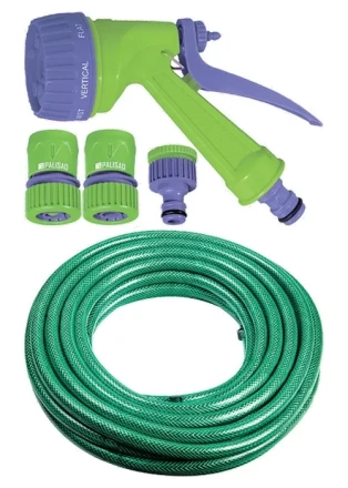 Набор поливочный, шланг 3/4" 15м, 7-реж пистолет, соед., адаптер  PALISAD 67422 купить в Надыме