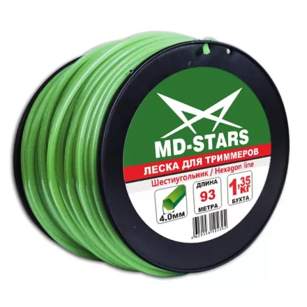 Леска для триммера HEXAGON LINE (шестиугольник) катушка 2,4ММХ259М купить в Надыме