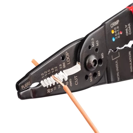 Многофункциональный стриппер КВТ WS-01F для снятия изоляции с проводов 0.5–4.0 мм (101541) купить в Надыме