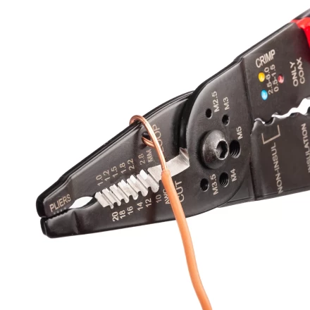 Многофункциональный стриппер КВТ WS-01F для снятия изоляции с проводов 0.5–4.0 мм (101541) купить в Надыме