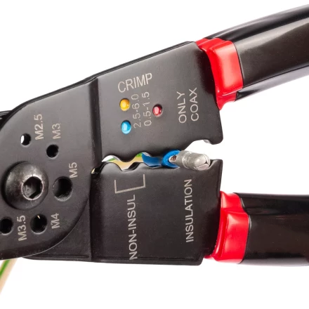 Многофункциональный стриппер КВТ WS-01F для снятия изоляции с проводов 0.5–4.0 мм (101541) купить в Надыме