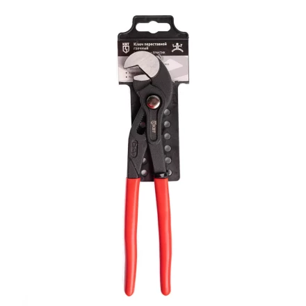 Ключ переставной гаечный КВТ «Попугай» 250 мм с кнопочной самофиксацией (101545) купить в Надыме