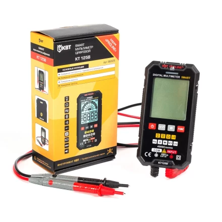 Мультиметр цифровой КВТ SMART KT 125В с True RMS (86325) купить в Надыме