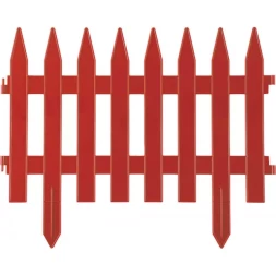 Забор декоративный GRINDA "КЛАССИКА", 28x300см, терракот 422201-T